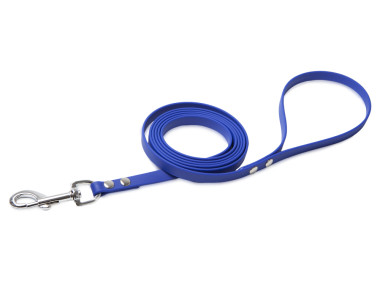 Firedog BioThane Hundeleine 13 mm 1,2 m mit Handschlaufe blau