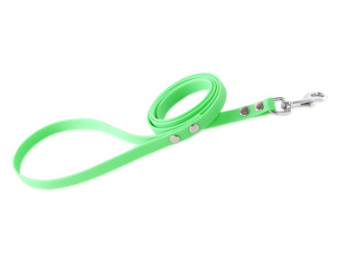 Firedog BioThane Hundeleine 13 mm 1,2 m mit Handschlaufe hellgrün