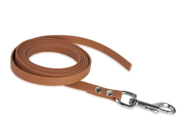 Firedog BioThane Vodítko 13 mm 1 m bez rúčky svetlohnedé