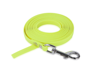 Firedog BioThane Vodítko 13 mm 3 m bez rúčky neónovožlté