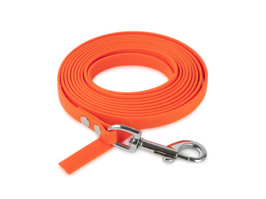 Firedog BioThane Hundeleine 13 mm 3 m ohne Handschlaufe orange