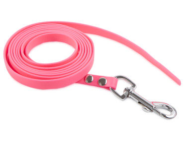 Firedog BioThane Hundeleine 13 mm 1 m ohne Handschlaufe rosa