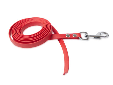 Firedog BioThane Hundeleine 13 mm 2 m ohne Handschlaufe rot