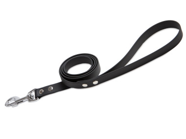 Firedog BioThane Dog leash 19 mm 1,2 m with handle black