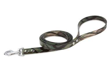 Firedog BioThane Dog leash 19 mm 1,2 m with handle camo olive