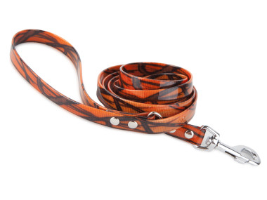Firedog BioThane Hundeleine 19 mm 3 m mit Handschlaufe & D-Ring camo orange