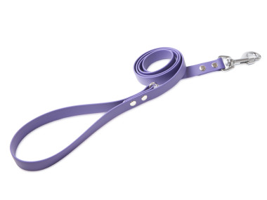 Firedog BioThane Dog leash 19 mm 1,2 m with handle & D-ring violet