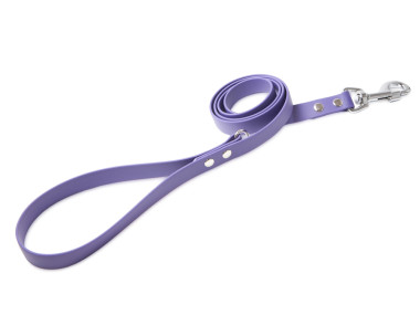 Firedog BioThane Hundeleine 19 mm 3 m mit Handschlaufe & D-Ring violett