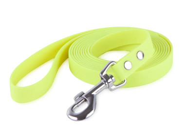 Firedog BioThane Hundeleine 19 mm 3 m mit Handschlaufe neongelb