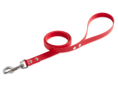 Firedog BioThane Hundeleine 19 mm 2 m mit Handschlaufe rot