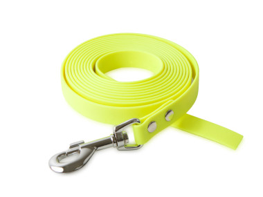 Firedog BioThane Hundeleine 19 mm 2 m ohne Handschlaufe neongelb