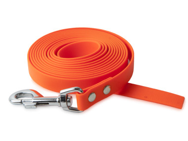 Firedog BioThane Vodítko 19 mm 1 m bez rúčky oranžové