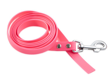 Firedog BioThane Hundeleine 19 mm 1 m ohne Handschlaufe rosa