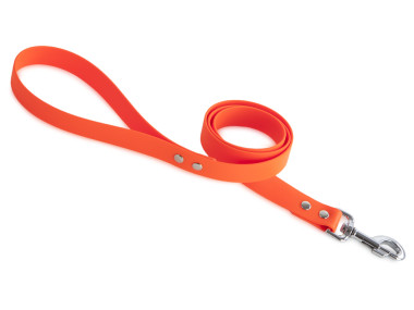 Firedog BioThane Dog leash 25 mm 1,2 m with handle orange
