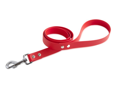Firedog BioThane Dog leash 25 mm 1,2 m with handle red