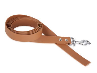 Firedog BioThane Hundeleine 25 mm 3 m ohne Handschlaufe hellbraun
