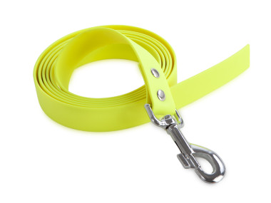 Firedog BioThane Dog leash 25 mm 2 m without handle neon yellow