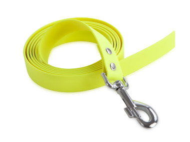 Firedog BioThane Hundeleine 25 mm 3 m ohne Handschlaufe neongelb