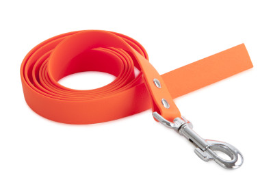 Firedog BioThane Dog leash 25 mm 1 m without handle orange