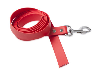 Firedog BioThane Hundeleine 25 mm 2 m ohne Handschlaufe rot