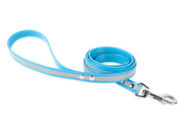 Firedog BioThane Hundeleine Reflekt 25 mm 3 m mit Handschlaufe türkis
