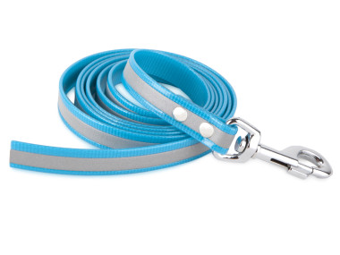Firedog BioThane Dog leash Reflect 19 mm 1 m without handle turquois