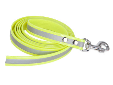 Firedog BioThane Hundeleine Reflekt 19 mm 3 m ohne Handschlaufe gelb