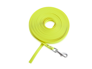 Firedog BioThane Schleppleine 13 mm 10 m neongelb