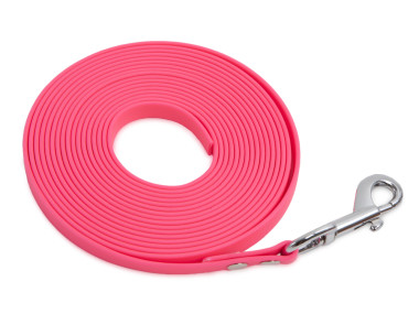 Firedog BioThane Tracking leash 13 mm 5 m pink