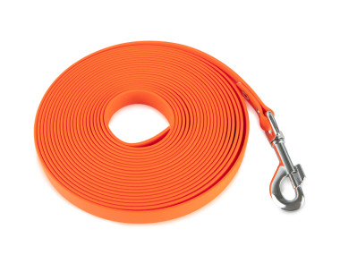 Firedog BioThane Tracking leash 19 mm 7,5 m orange