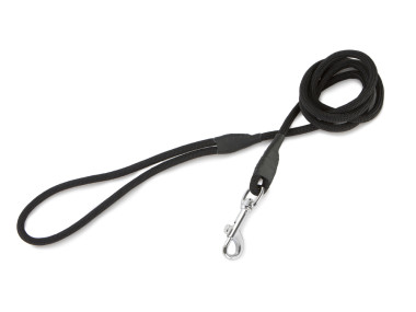 Firedog Hundeleine mit Karabiner 6 mm 130 cm schwarz