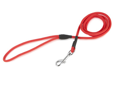 Firedog Hundeleine mit Karabiner 6 mm 130 cm rot