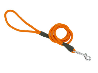 Firedog Vodítko s karabínou 8 mm 130 cm jasnooranžové s krúžkom