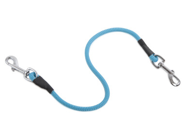 Firedog Coupling piece 8 mm classic snap hook 60 cm aqua blue