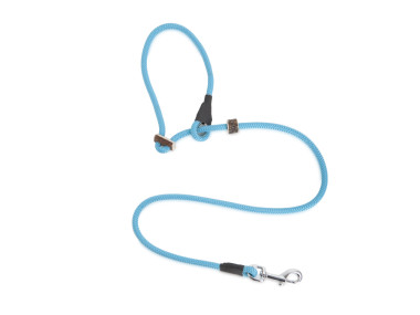 Firedog Coupling piece 8 mm moxon with double hornstop 140 cm aqua blue
