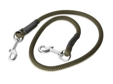 Firedog Coupling piece 8 mm classic snap hook 60 cm khaki