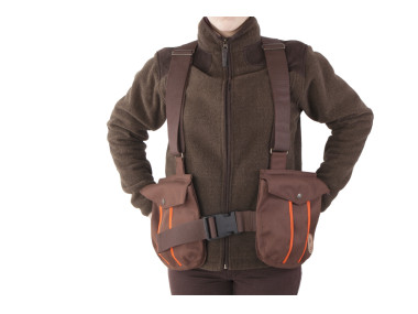 Firedog Dummy vest Trainer L brown with plastic buckle
