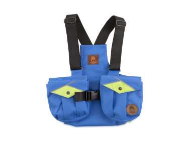 Firedog Dummy vest Trainer for children 140-146 blue/neon green