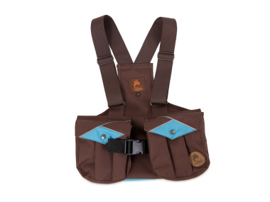 Firedog Kinder Dummyweste Trainer 122-128 braun/babyblau