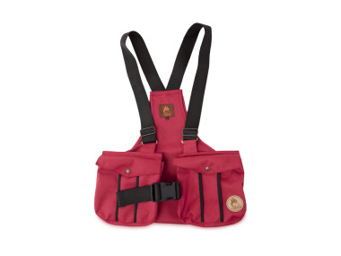 Firedog Dummy vest Trainer M wine with plastic buckle