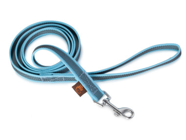 Firedog Grip dog leash 20 mm 1,2 m with handle aqua blue