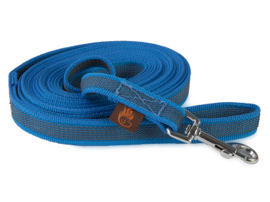 Firedog Grip dog leash 20 mm 1,2 m with handle blue