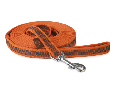 Firedog Grip dog leash 20 mm 1,5 m with handle orange