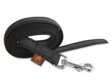 Firedog Pogumované vodítko 20 mm 1 m bez rúčky čierne
