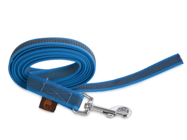 Firedog Grip dog leash 20 mm 1 m without handle blue