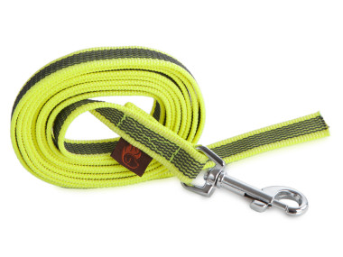Firedog Pogumované vodítko 20 mm 3 m bez rúčky neónovožlté
