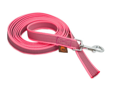 Firedog Grip dog leash 20 mm 1 m without handle pink