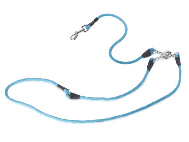 Firedog Hunting leash 8 mm S 210 cm classic snap hook aqua blue
