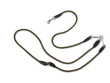 Firedog Hunting leash 8 mm S 210 cm classic snap hook khaki