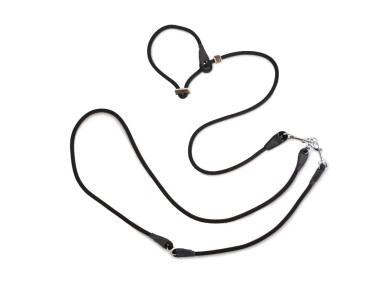 Firedog Hunting leash 8 mm M 295 cm moxon with double hornstop black
